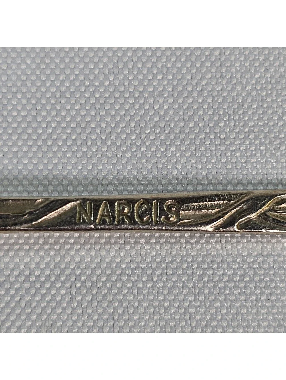 Vintage Narcis 1972 Daffodil Flower Silver Tone Souvenir Collector Spoon 4.25